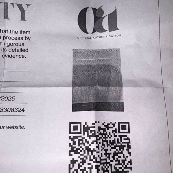 Brand new with coa Saint Laurent Beige Card Holder unisex new with dustbag - Picture 9 of 11